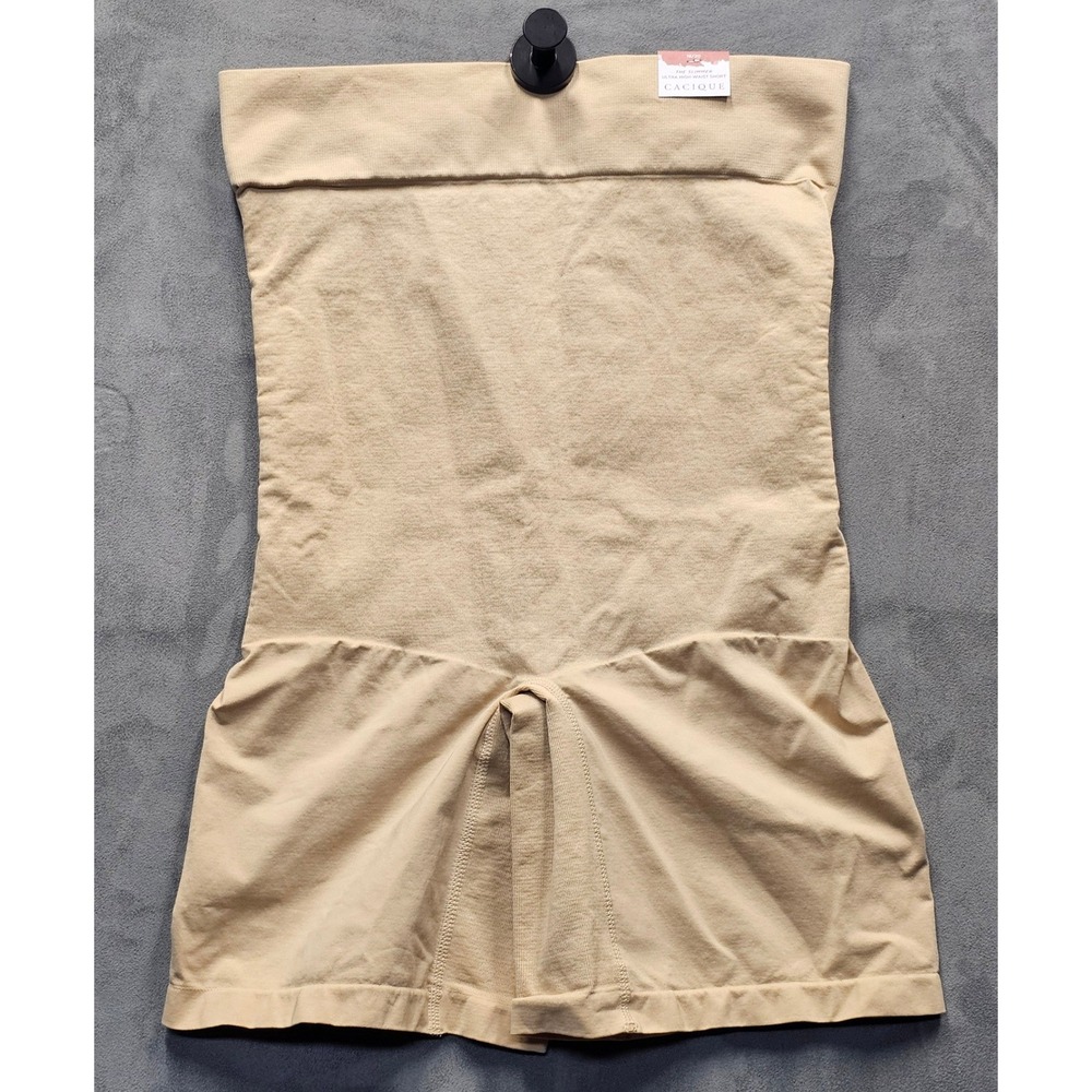 CACIQUE The Slimmer Ultra High-Waist Short Beige Shapewear 18/20 NWT